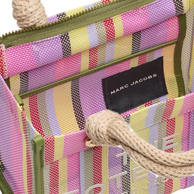THE STRIPE MESH SMALL TOTE BAG
